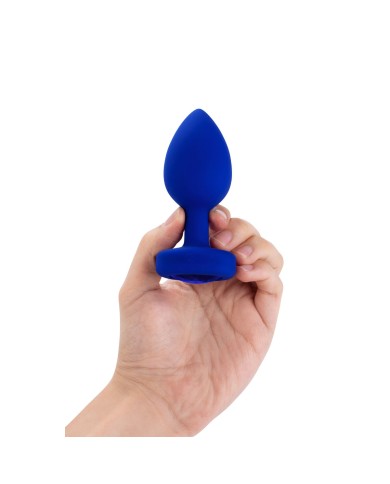 Vibratore B-Vibe Vibrating Jewel Azzurro Blu Marino L/XL
