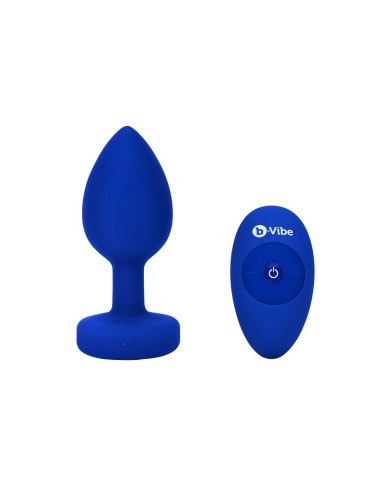 Vibratore B-Vibe Vibrating Jewel Azzurro Blu Marino L/XL