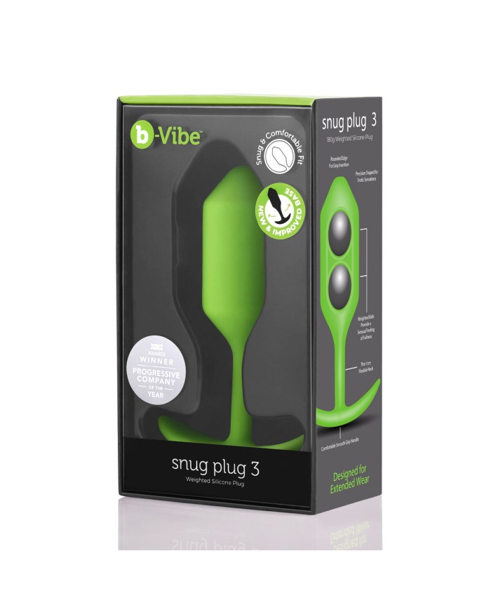 Plug Anale B-Vibe 3 Verde Lime