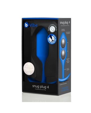 Plug Anale B-Vibe 4 Azzurro Blu Marino Plug Anale B-Vibe 4 Azzurro Blu Marino