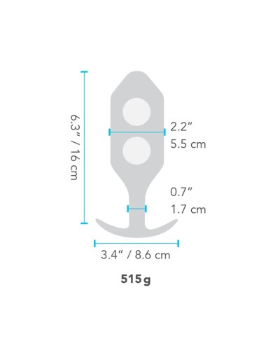 Plug Anale B-Vibe 6 Rosso Plug Anale B-Vibe 6 Rosso