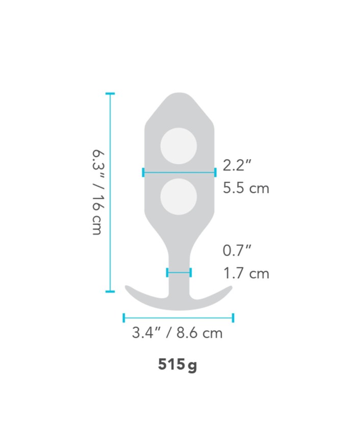 Plug Anale B-Vibe 6 Rosso