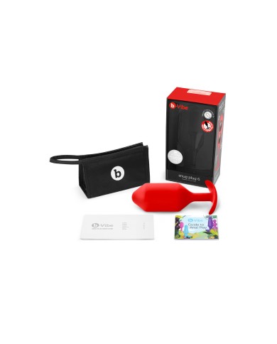 Plug Anale B-Vibe 6 Rosso Plug Anale B-Vibe 6 Rosso