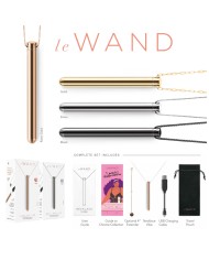 Vibratore Mini Le Wand Necklace Ciondolo Oro Rosa Vibratore Mini Le Wand Necklace Ciondolo Oro Rosa