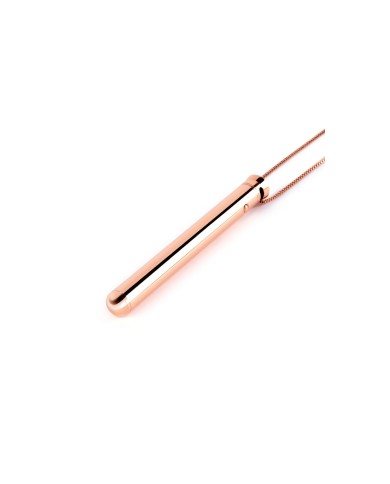 Vibratore Mini Le Wand Necklace Ciondolo Oro Rosa