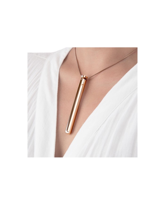 Vibratore Mini Le Wand Necklace Ciondolo Oro Rosa Vibratore Mini Le Wand Necklace Ciondolo Oro Rosa