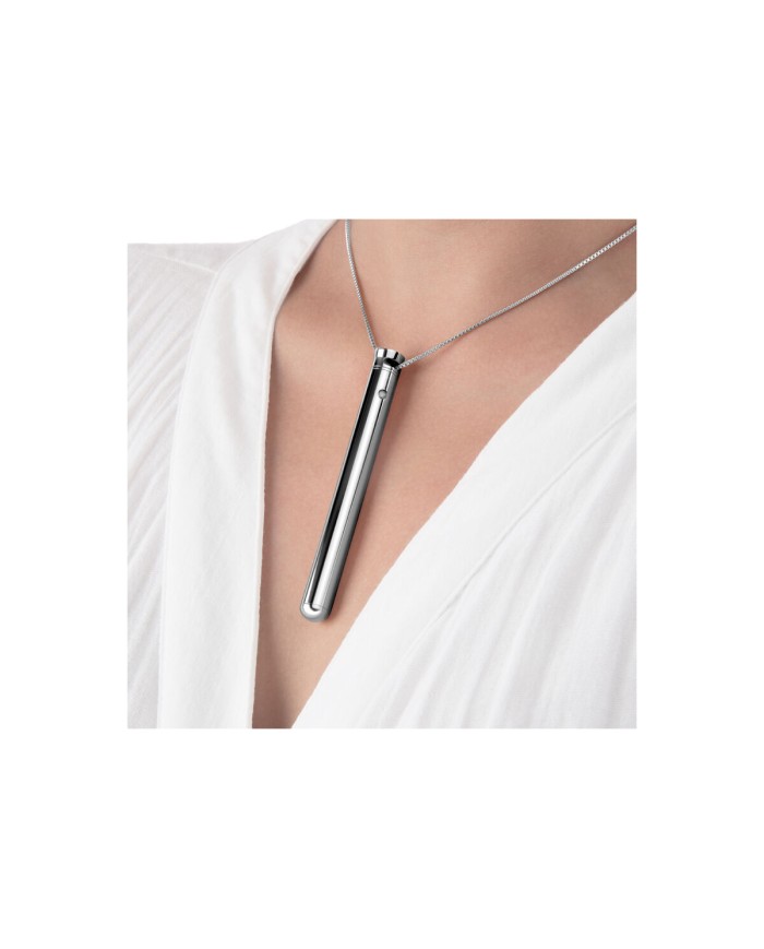 Vibratore Mini Le Wand Necklace Ciondolo Argentato