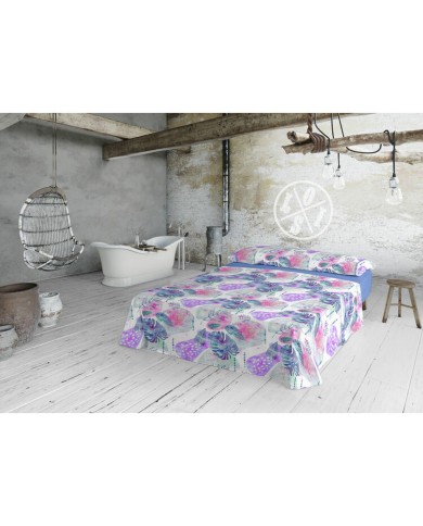 Set di Lenzuola Lois TROPIC Azzurro Singolo