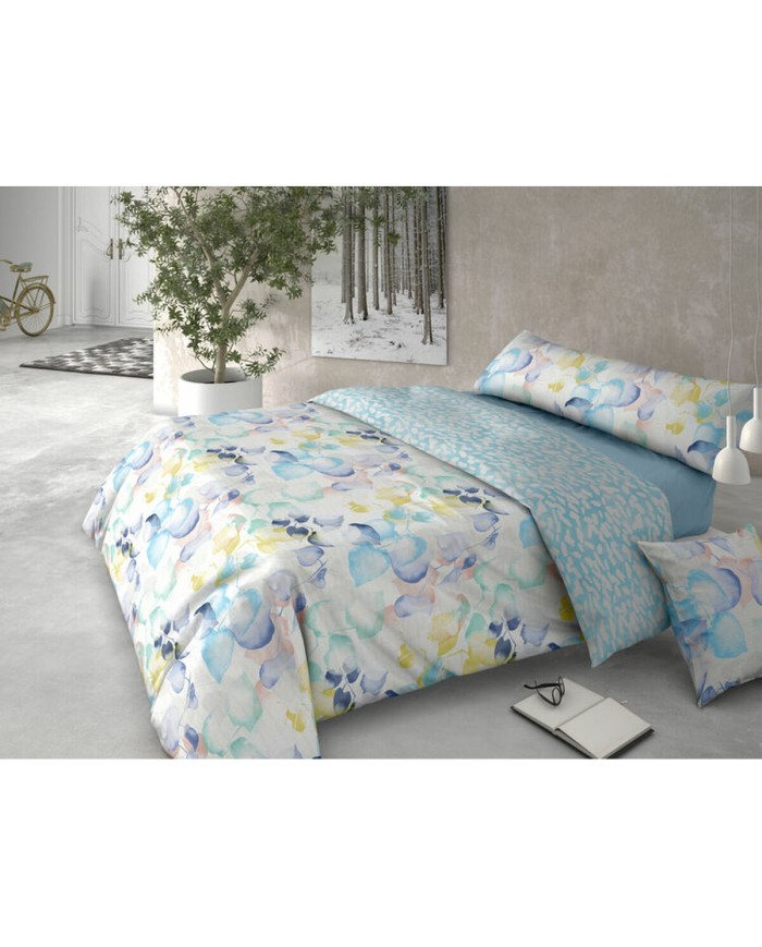 Set di copripiumino Pierre Cardin HOJARASCA Azzurro Osimano 4 Pezzi Set di copripiumino Pierre Cardin HOJARASCA Azzurro Osimano 4 Pezzi