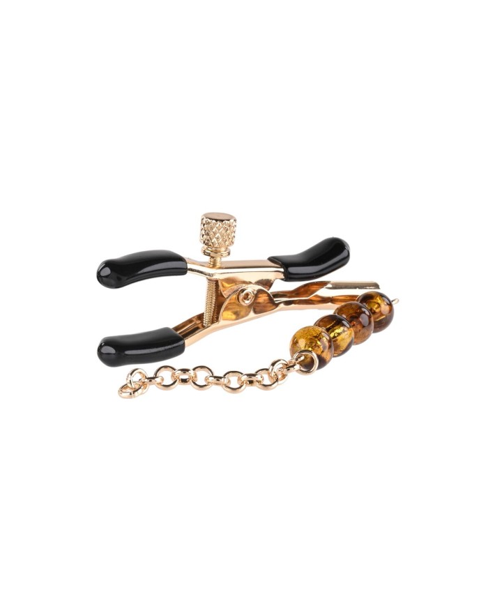 Catena di Morsetti per Capezzoli Sportsheets Amber Beaded