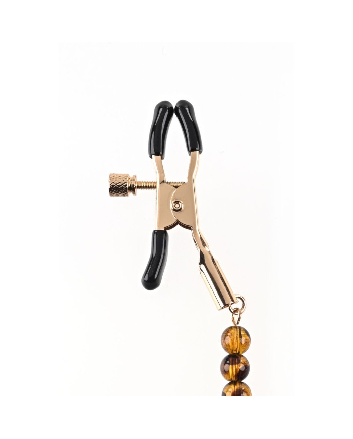 Catena di Morsetti per Capezzoli Sportsheets Amber Beaded