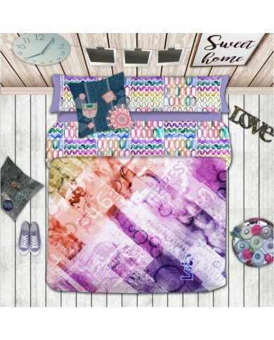 Set di copripiumino Lois JASON P. Malva Singolo 150 x 230 cm 3 Pezzi