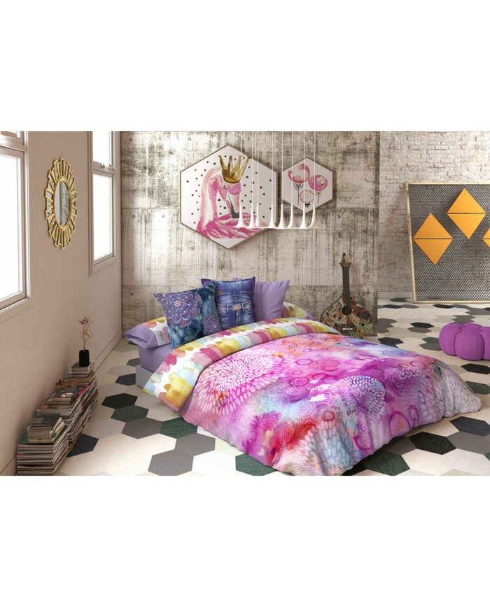 Set di copripiumino Lois FESTIVAL P. Malva Singolo 150 x 230 cm 3 Pezzi