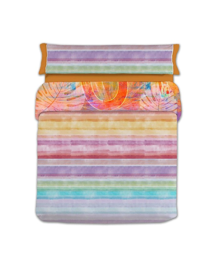 Set di copripiumino Lois CORSO P. Arancio Singolo 150 x 230 cm 3 Pezzi