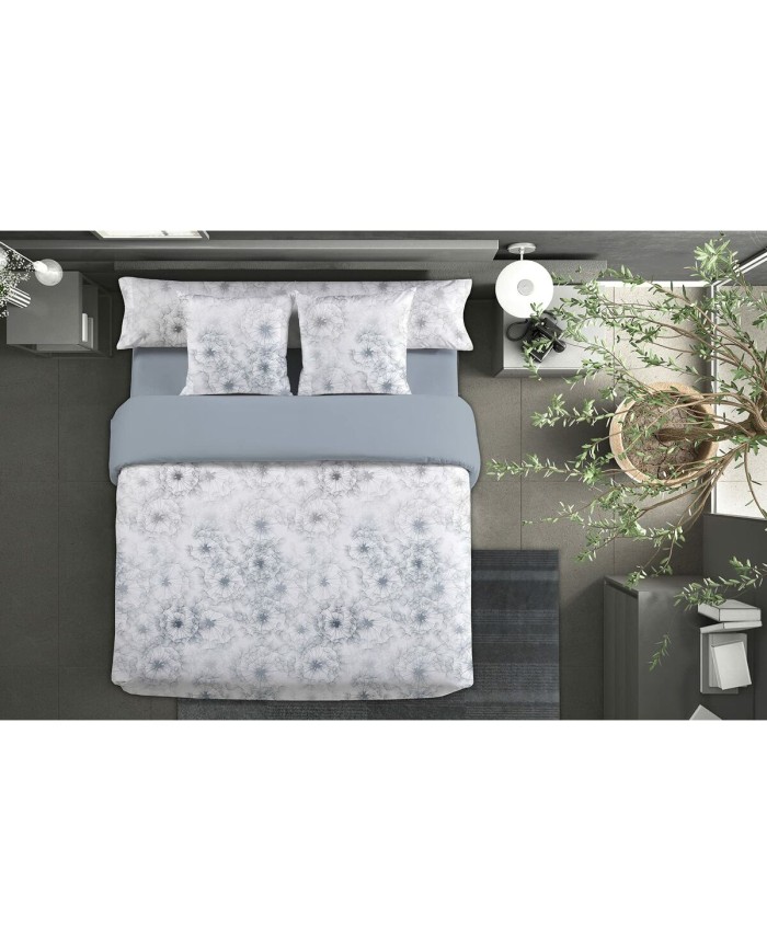 Set di copripiumino Pierre Cardin JEWEL Azzurro Matrimoniale 3 Pezzi