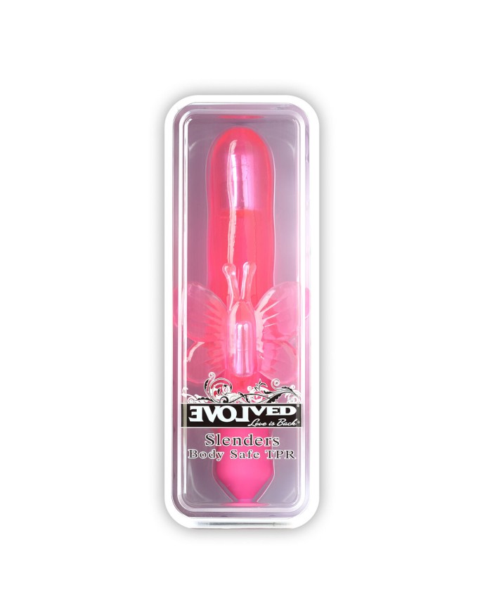 Vibratore per il Punto-G Evolved Slenders Flutter Rosa Farfalla Vibratore per il Punto-G Evolved Slenders Flutter Rosa Farfalla