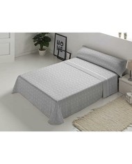 Set di Lenzuola D'Or ANKARA Grigio Singolo Franela Set di Lenzuola D'Or ANKARA Grigio Singolo Franela