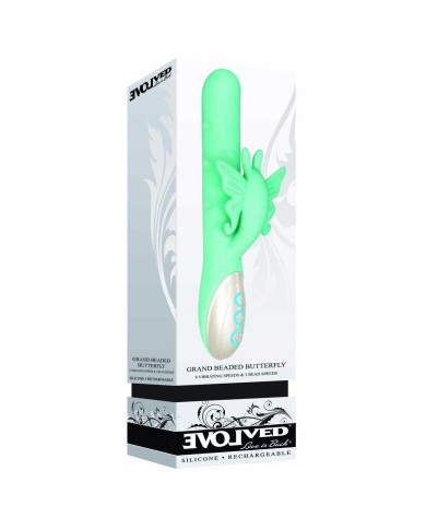 Vibratore per il Punto-G Evolved Verde Farfalla Vibratore per il Punto-G Evolved Verde Farfalla