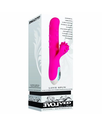 Vibratore per il Punto-G Evolved Love Spun Rosa Vibratore per il Punto-G Evolved Love Spun Rosa