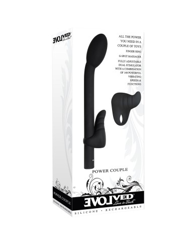 Vibratore per il Punto-G Evolved Nero Vibratore per il Punto-G Evolved Nero