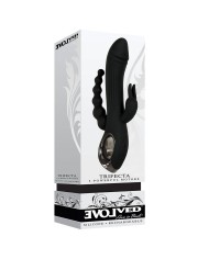 Masturbatore Doppia Penetrazione Evolved Trifecta Nero Masturbatore Doppia Penetrazione Evolved Trifecta Nero