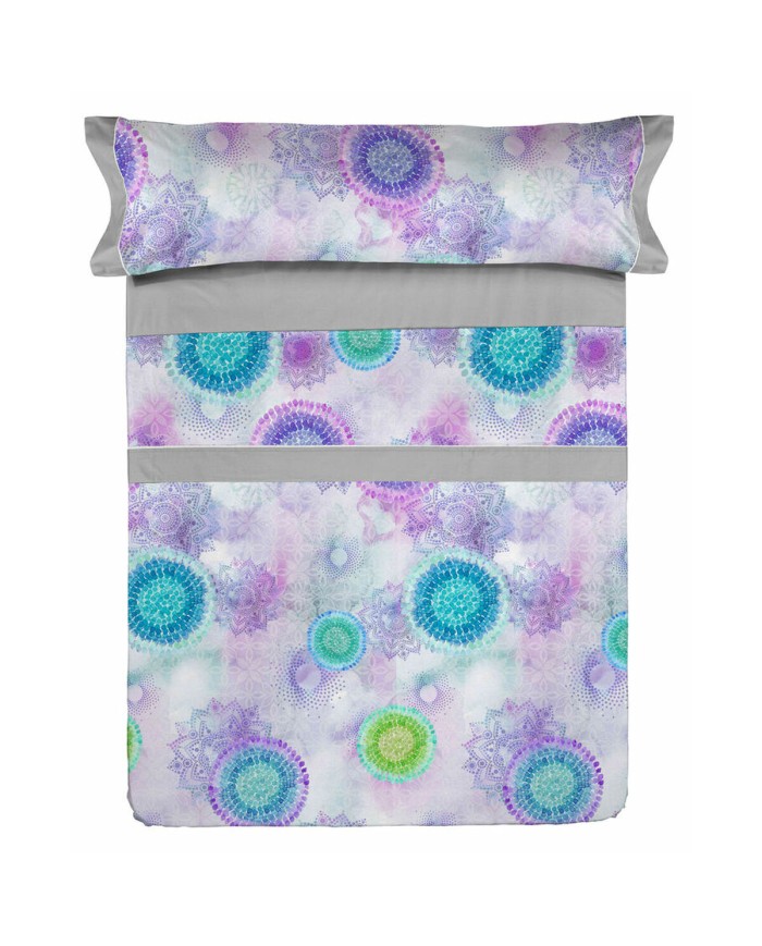 Set di Lenzuola Lois MARA Grigio Singolo Set di Lenzuola Lois MARA Grigio Singolo