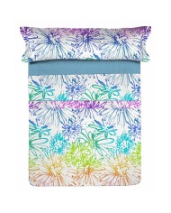 Set di Lenzuola Lois HIPPY Azzurro Singolo Set di Lenzuola Lois HIPPY Azzurro Singolo