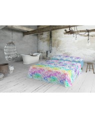 Set di Lenzuola Lois HIPPY Azzurro Singolo Set di Lenzuola Lois HIPPY Azzurro Singolo