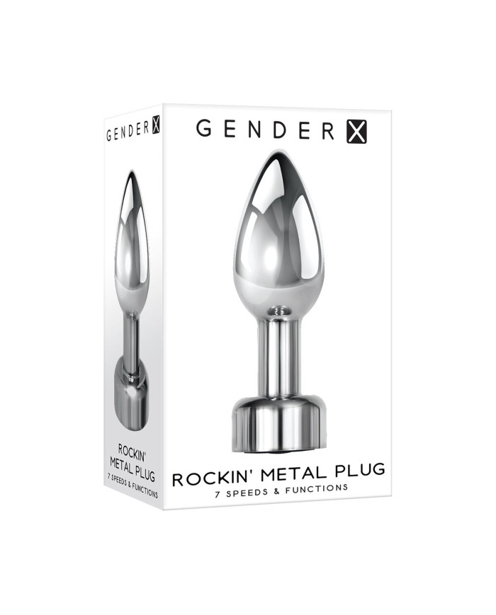 Plug Anale Gender X ROCKIN' Argentato Plug Anale Gender X ROCKIN' Argentato