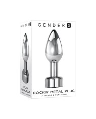 Plug Anale Gender X ROCKIN' Argentato Plug Anale Gender X ROCKIN' Argentato
