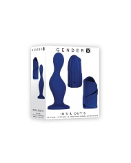 Vibratore Anale Gender X IN'S & OUT'S Azzurro Vibratore Anale Gender X IN'S & OUT'S Azzurro