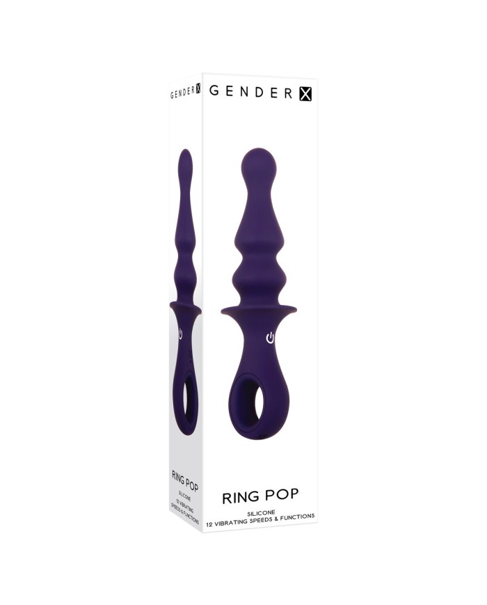 Plug Anale Gender X RING POP Viola (8,9 cm) Plug Anale Gender X RING POP Viola (8,9 cm)