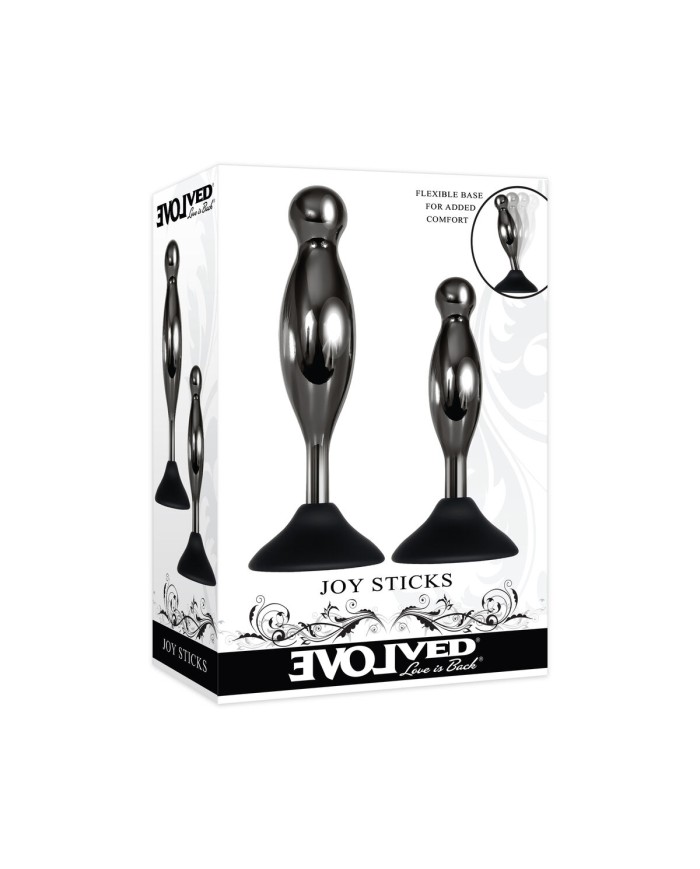 Plug Anale Evolved Grigio 2 Pezzi