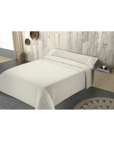 Set di copripiumino Pierre Cardin ELISA Beige Avorio Ala francese 2 Pezzi