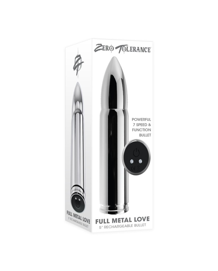 Vibratore Mini Zero Tolerance Zero Tolerance Argentato Vibratore Mini Zero Tolerance Zero Tolerance Argentato