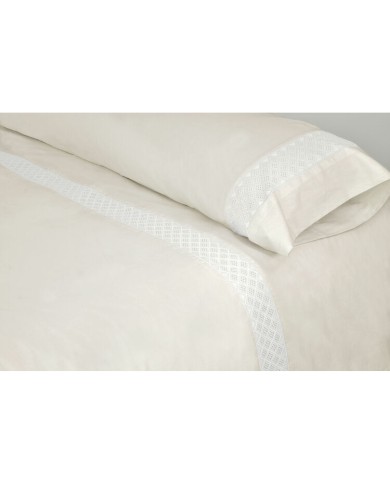 Set di copripiumino Pierre Cardin ELISA Beige Matrimoniale 3 Pezzi