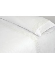 Set di copripiumino Pierre Cardin ELISA Bianco Matrimoniale 2 Pezzi 3 Pezzi