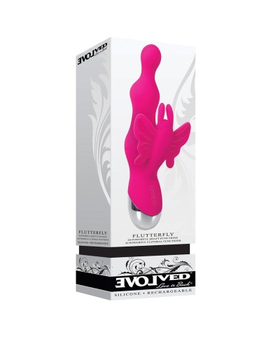Vibratore per il Punto-G Evolved Rosa Farfalla Vibratore per il Punto-G Evolved Rosa Farfalla