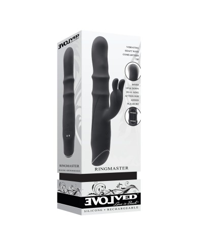 Vibratore per il Punto-G Evolved Ringmaster Nero Vibratore per il Punto-G Evolved Ringmaster Nero