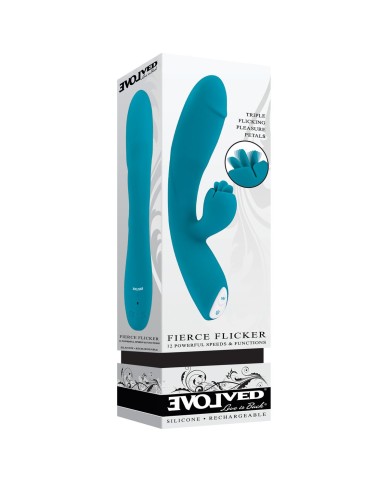 Vibratore per il Punto-G Evolved Fierce Flicker Azzurro Vibratore per il Punto-G Evolved Fierce Flicker Azzurro