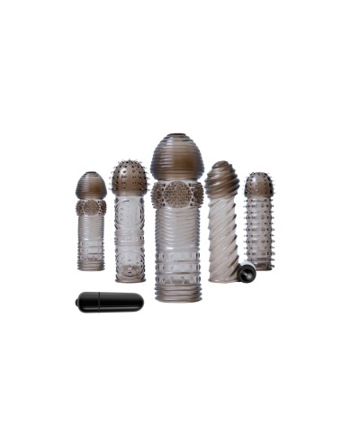 Cover per pene Selopa Nero Ø 3,9 cm Cover per pene Selopa Nero Ø 3,9 cm