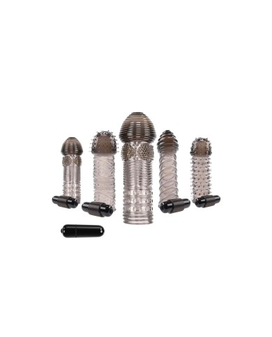 Cover per pene Selopa Nero Ø 3,9 cm Cover per pene Selopa Nero Ø 3,9 cm