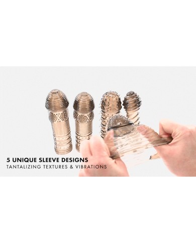 Cover per pene Selopa Nero Ø 3,9 cm Cover per pene Selopa Nero Ø 3,9 cm