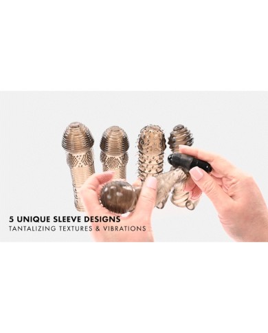 Cover per pene Selopa Nero Ø 3,9 cm Cover per pene Selopa Nero Ø 3,9 cm