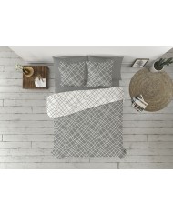 Set di copripiumino Pierre Cardin CRUCE Grigio Singolo 3 Pezzi Set di copripiumino Pierre Cardin CRUCE Grigio Singolo 3 Pezzi