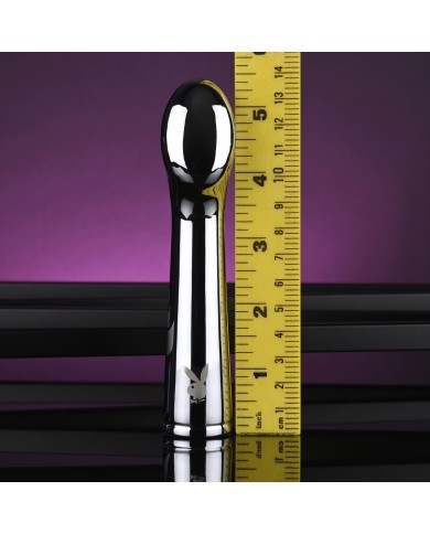 Vibratore per il Punto-G Playboy Playboy Argentato Vibratore per il Punto-G Playboy Playboy Argentato