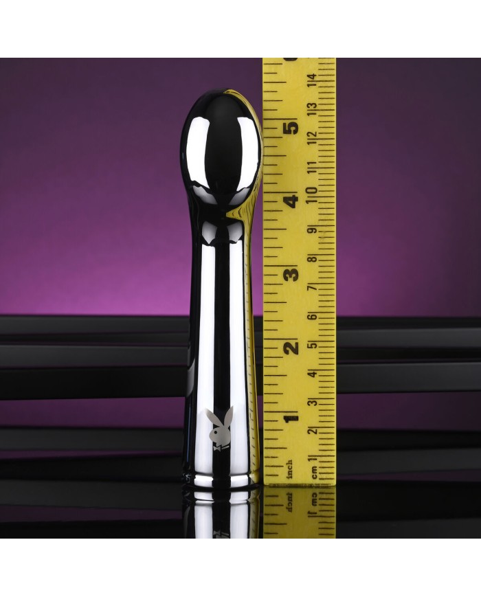 Vibratore per il Punto-G Playboy Playboy Argentato