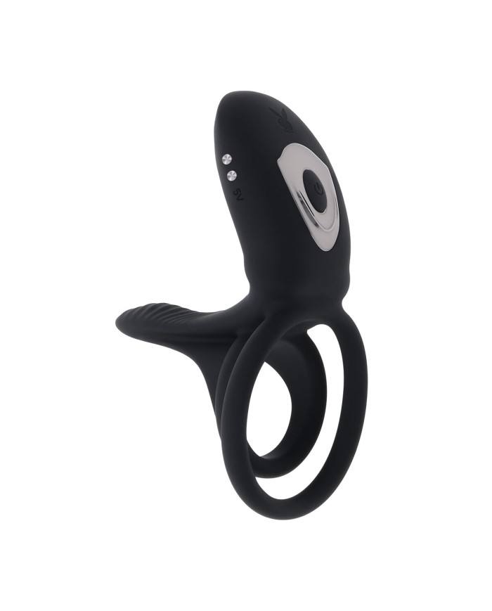 Anelli Fallici Playboy Nero Anelli Fallici Playboy Nero