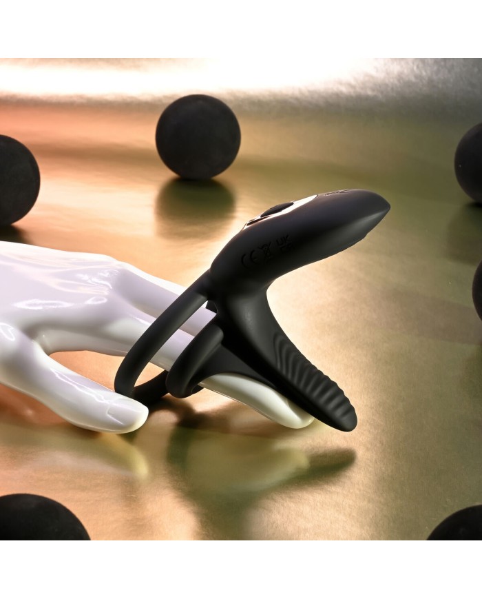 Anelli Fallici Playboy Nero Anelli Fallici Playboy Nero