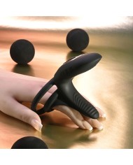 Anelli Fallici Playboy Nero Anelli Fallici Playboy Nero